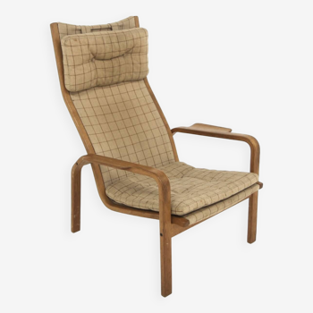 Scandinavian oak armchair, Yngve Ekström, Sweden, 1970