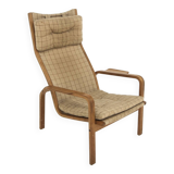 Scandinavian oak armchair, Yngve Ekström, Sweden, 1970