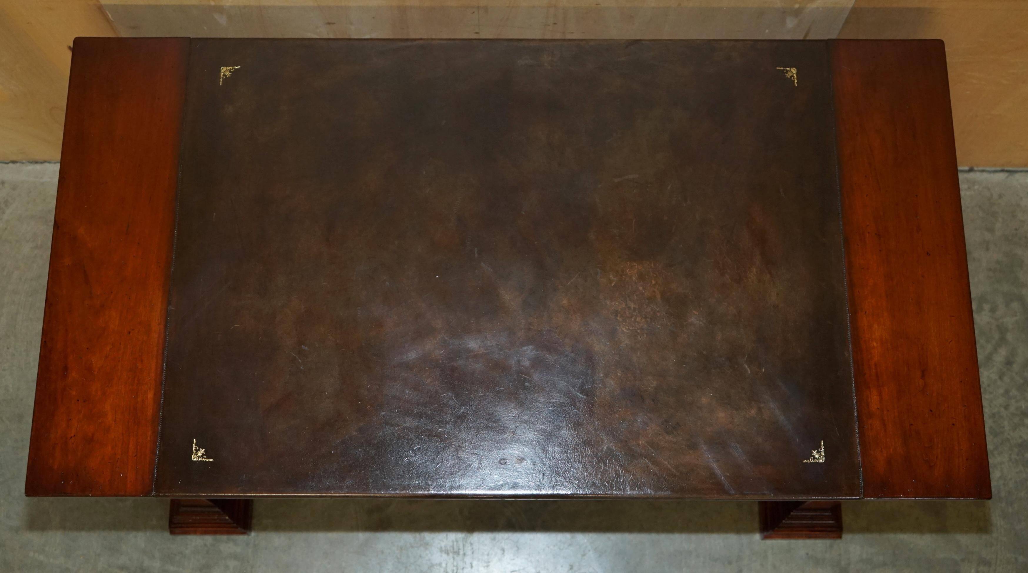 Bureau d'architecte vintage Harrods Kennedy cuir