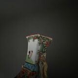 Petit vase de Canton XIXe rehauts dorés