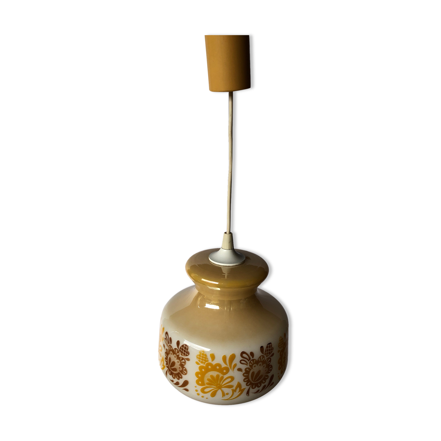 Retro opaline suspension