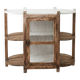 For sale: charming vintage country furniture made of raw wood / small crockery.