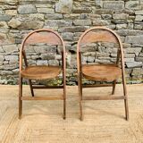 Pair of folding chairs B751 from Thonet