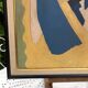 Abstract painting on panel