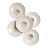 Vintage floral soup plates