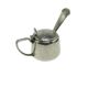 Art Deco salt shaker, silver-plated brass, Sweden, 1930s.
