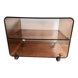 Table basse plexiglas fumé Michel Dumas