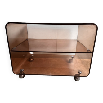 Table basse plexiglas fumé Michel Dumas