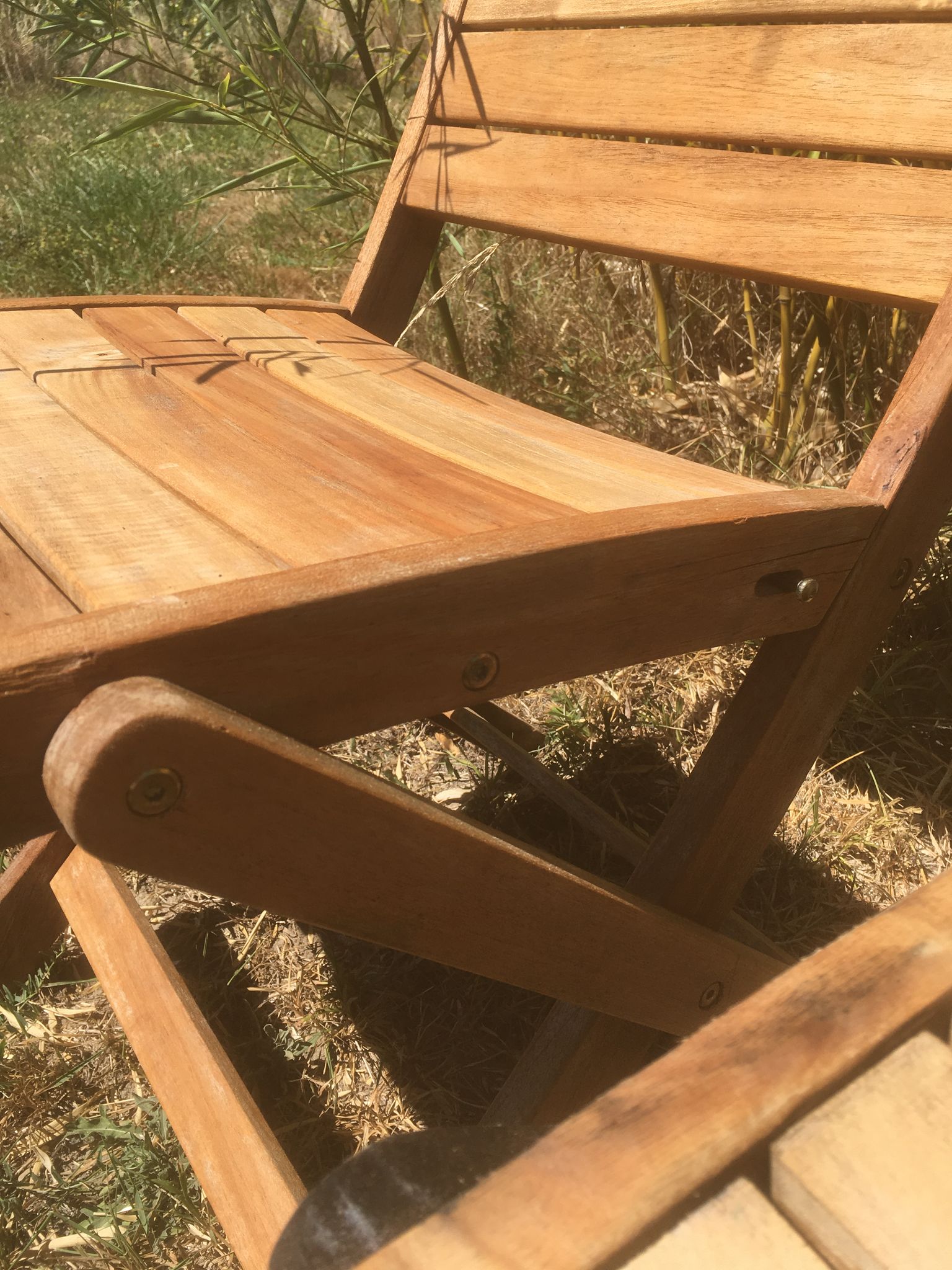 Pair of garden folding chairs