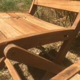 Pair of garden folding chairs