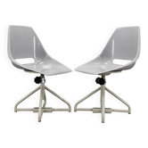 Paire de chaises en fibre de verre des années 1960 Miroslav Navratil pour Vertex, Tchécoslovaquie