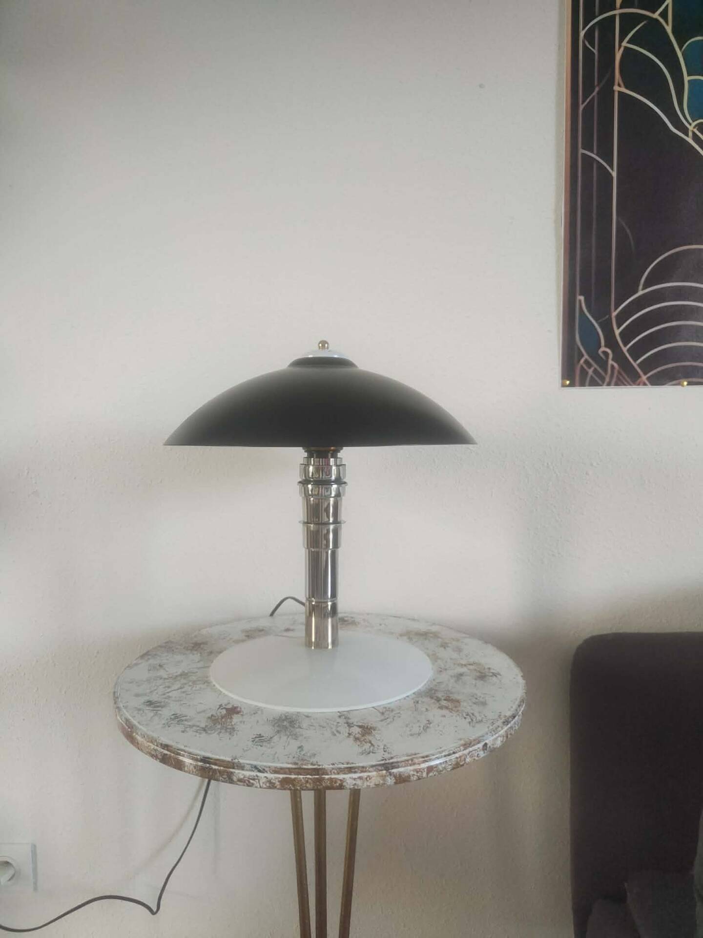 Vintage lamp 1980s Bauhaus style