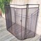 Large old fireplace 3 panels in iron forged height 77 cm