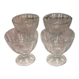 Set of 4 crystal cups