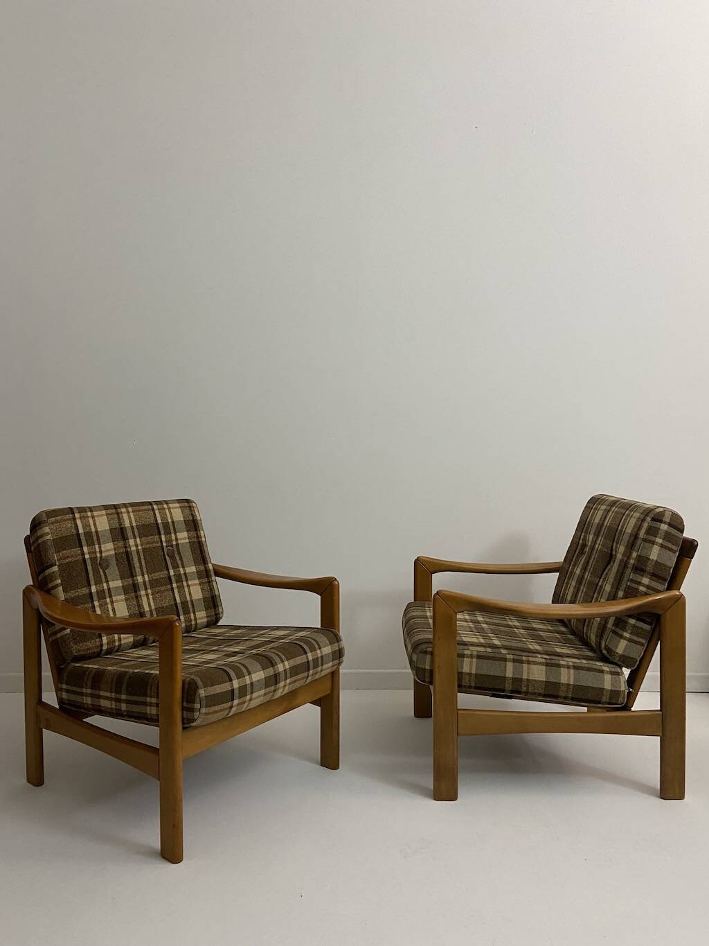 Vintage teak armchairs