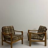 Vintage teak armchairs