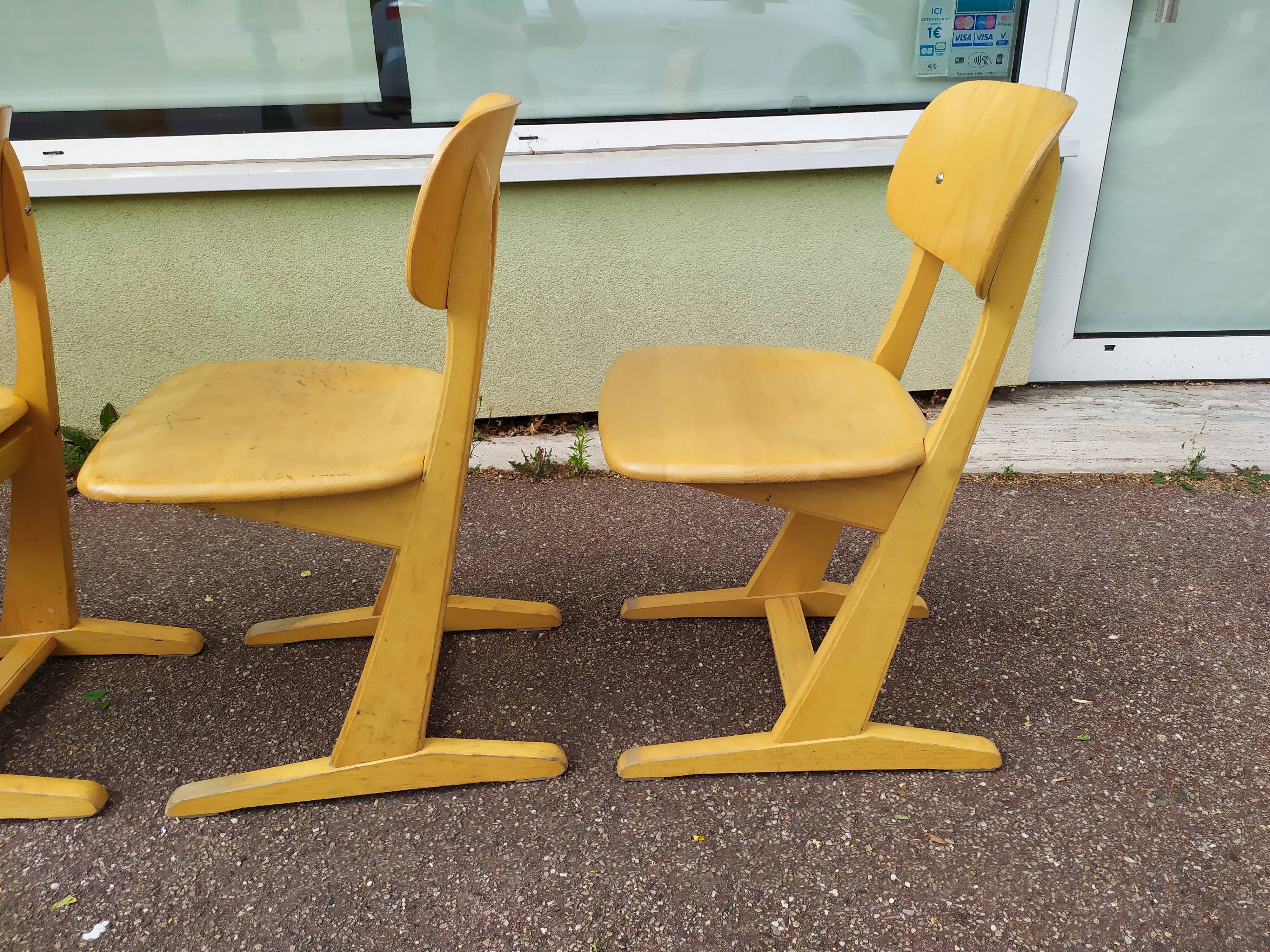 Lot de 4 chaises Casala - vintage