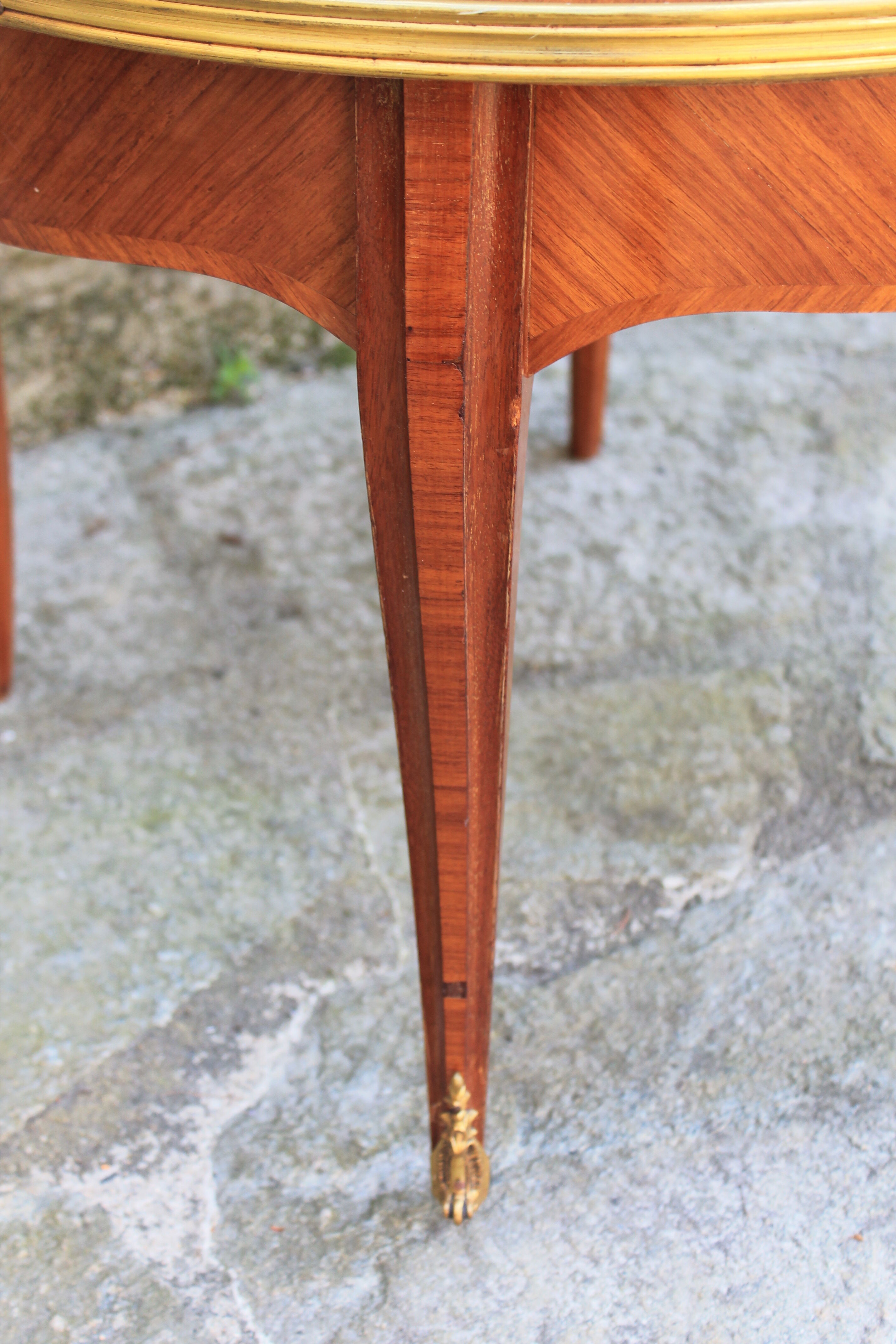 Side table in marquetry