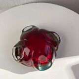 Grand cendrier / ashtray en verre de Murano Sommerso