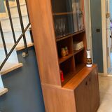 Library vintage teak showcase 1960