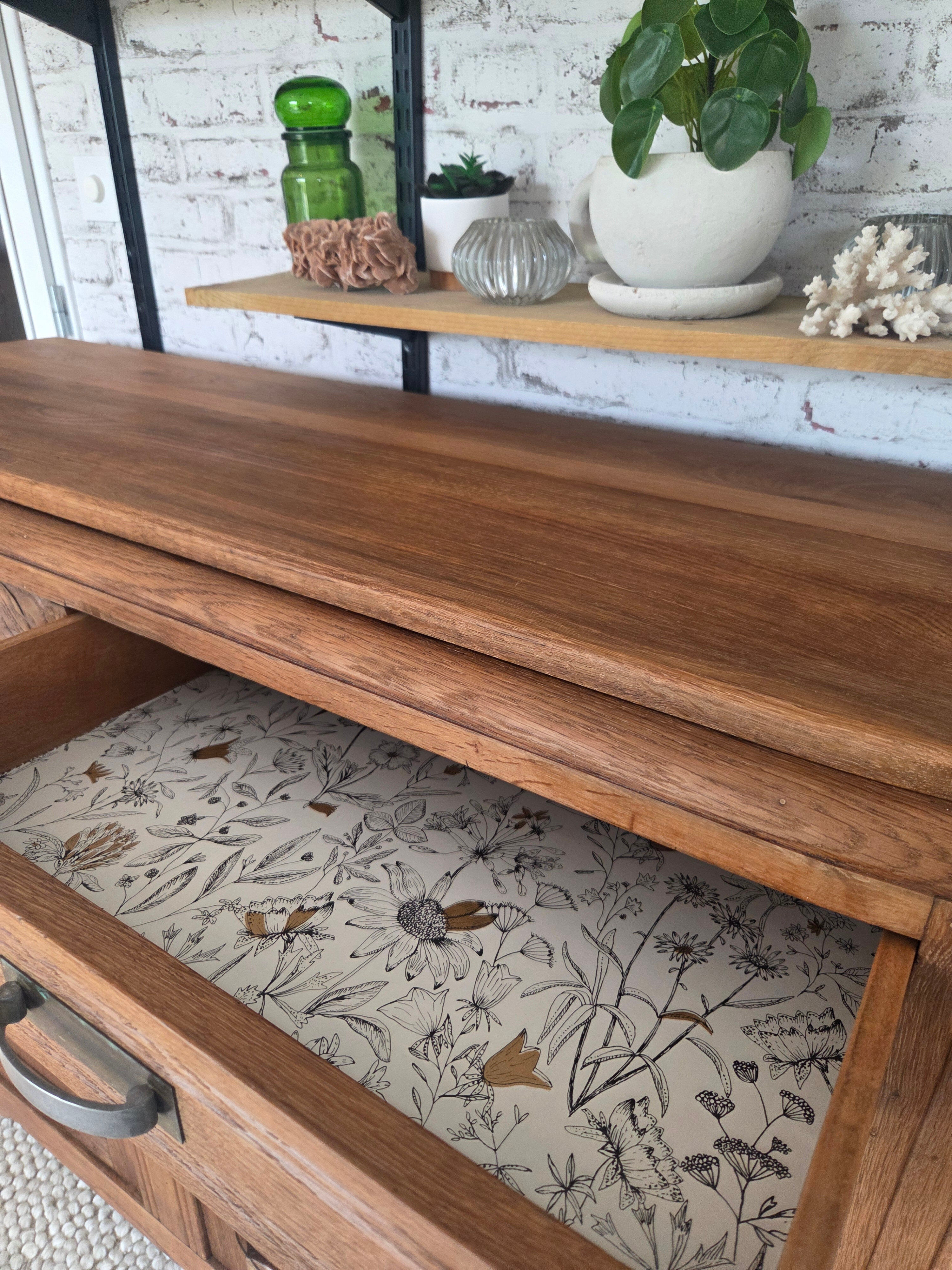 Antique Art Deco buffet in solid oak