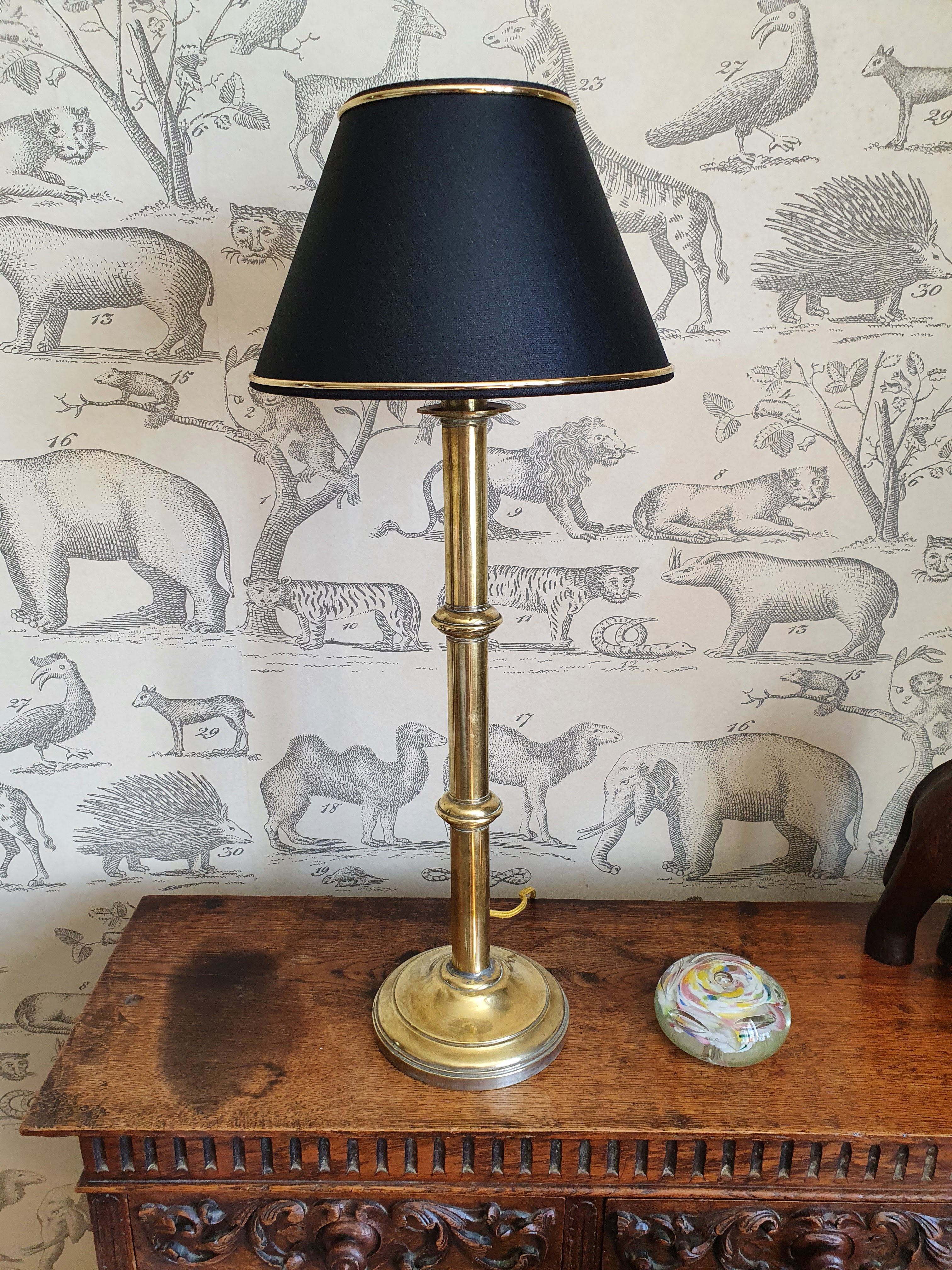 Gilded brass lamp