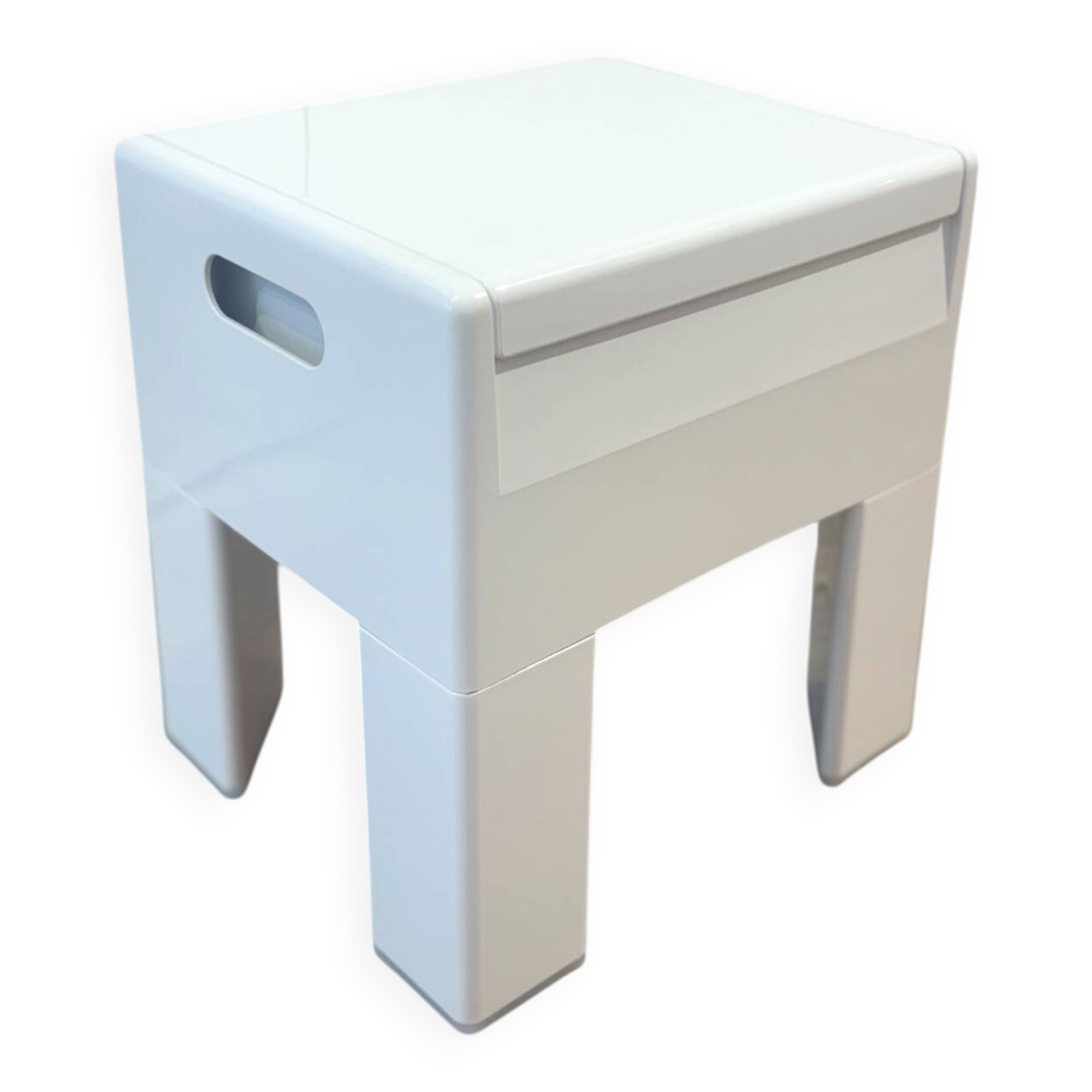 Gedy stool in white by Olaf Von Bohr