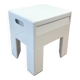 Tabouret Gedy blanc par Olaf Von Bohr