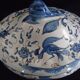 Vegetable soup tureen and its frame, Matet earthenware factory, Martres-Tolosane
