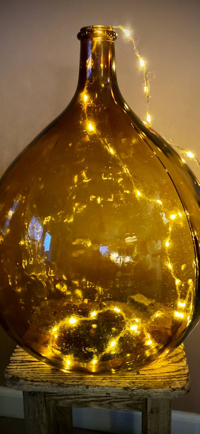 Amber demijohn 30L