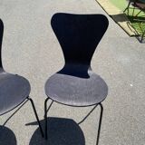 Pairs of wooden chairs