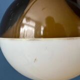 Vintage space-age style plexiglass pendant lamp