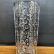Hexagonal vase Riihimäen Lasi vintage in moulded glass