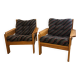 Pair of Scandinavian armchairs, 1970