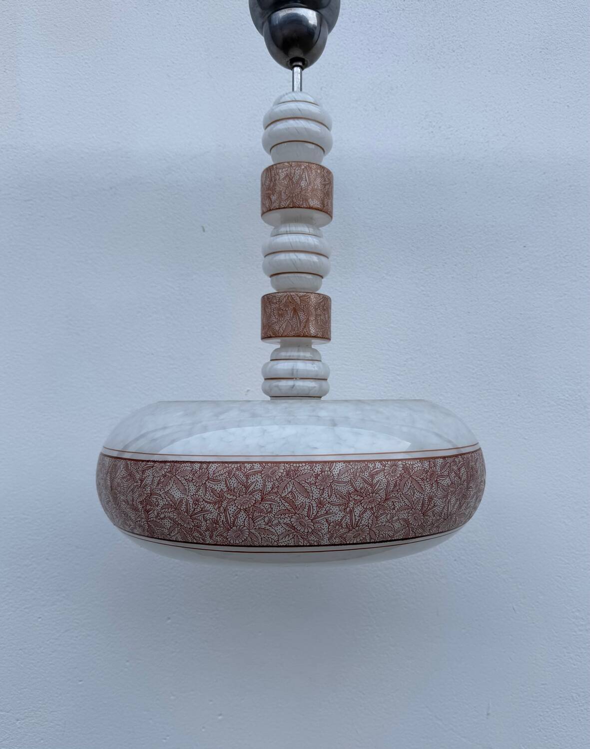 Art Deco glass lustre Czechoslovakia