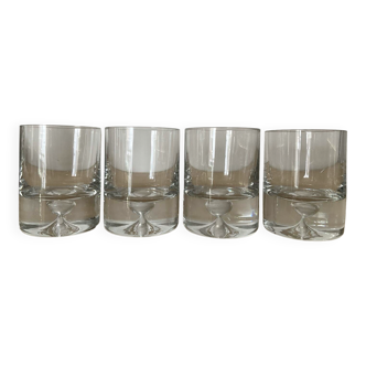 Série 4 verres Kosta Boda années 70