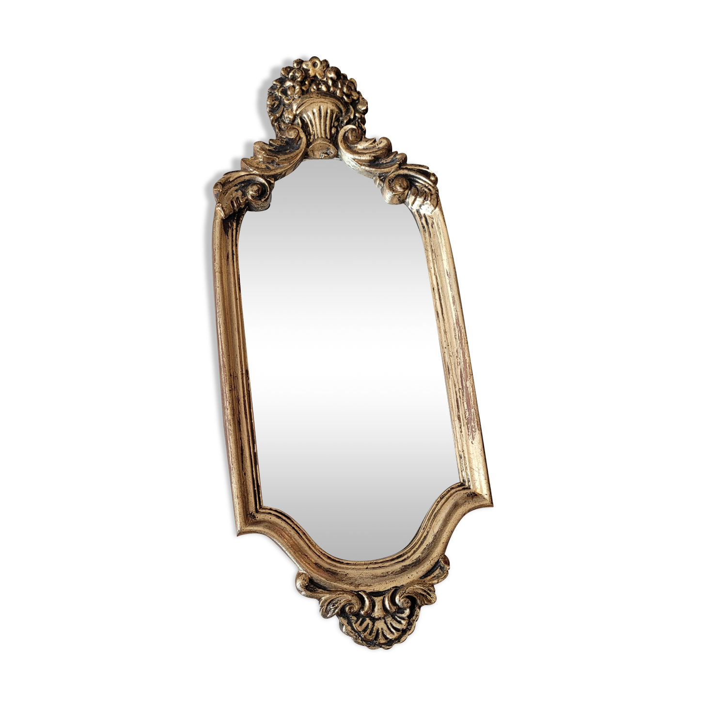 Golden mirror bouquet flowers 41 x 17