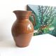 Very large antique glazed terracotta jug H 40 cm