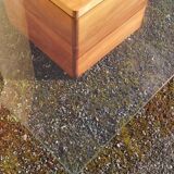 Table basse design verre et bois