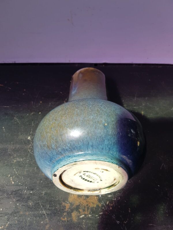 Ancien vase leon castel mont chevalier céramique art vintage