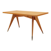 Bureau en chêne, design italien, années 1970, fabriqué en Italie