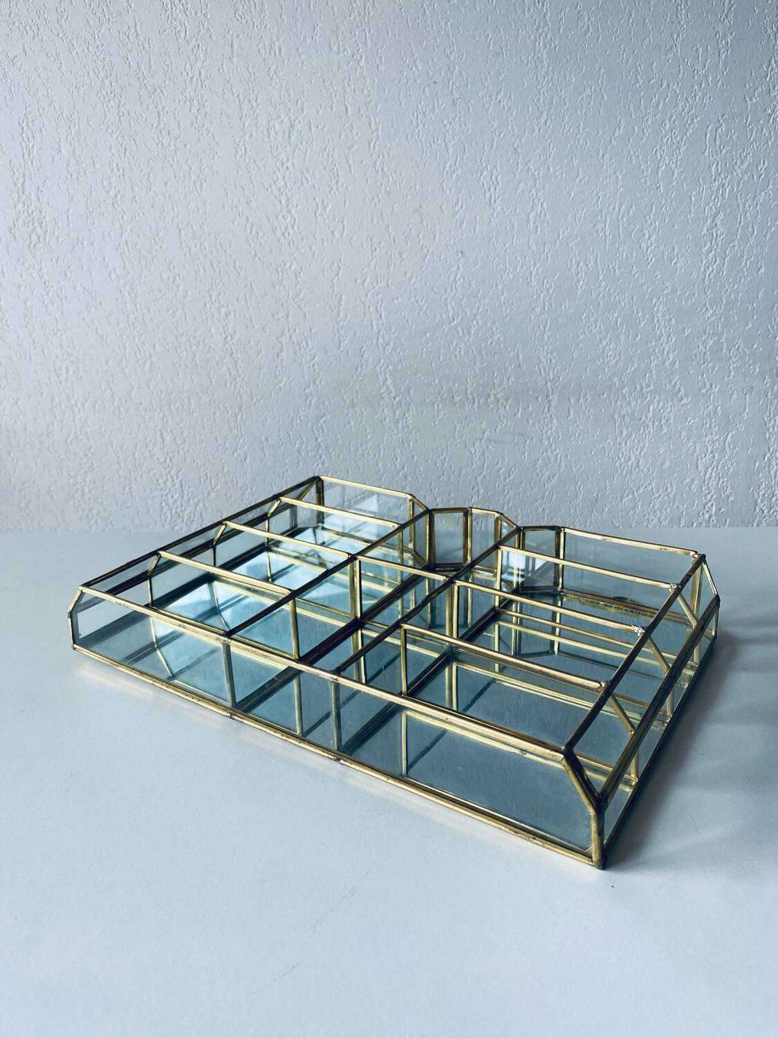 Brass and glass display case