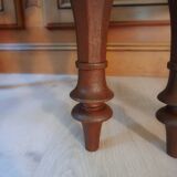 Pair of English Regency style chairs, white terry fabric