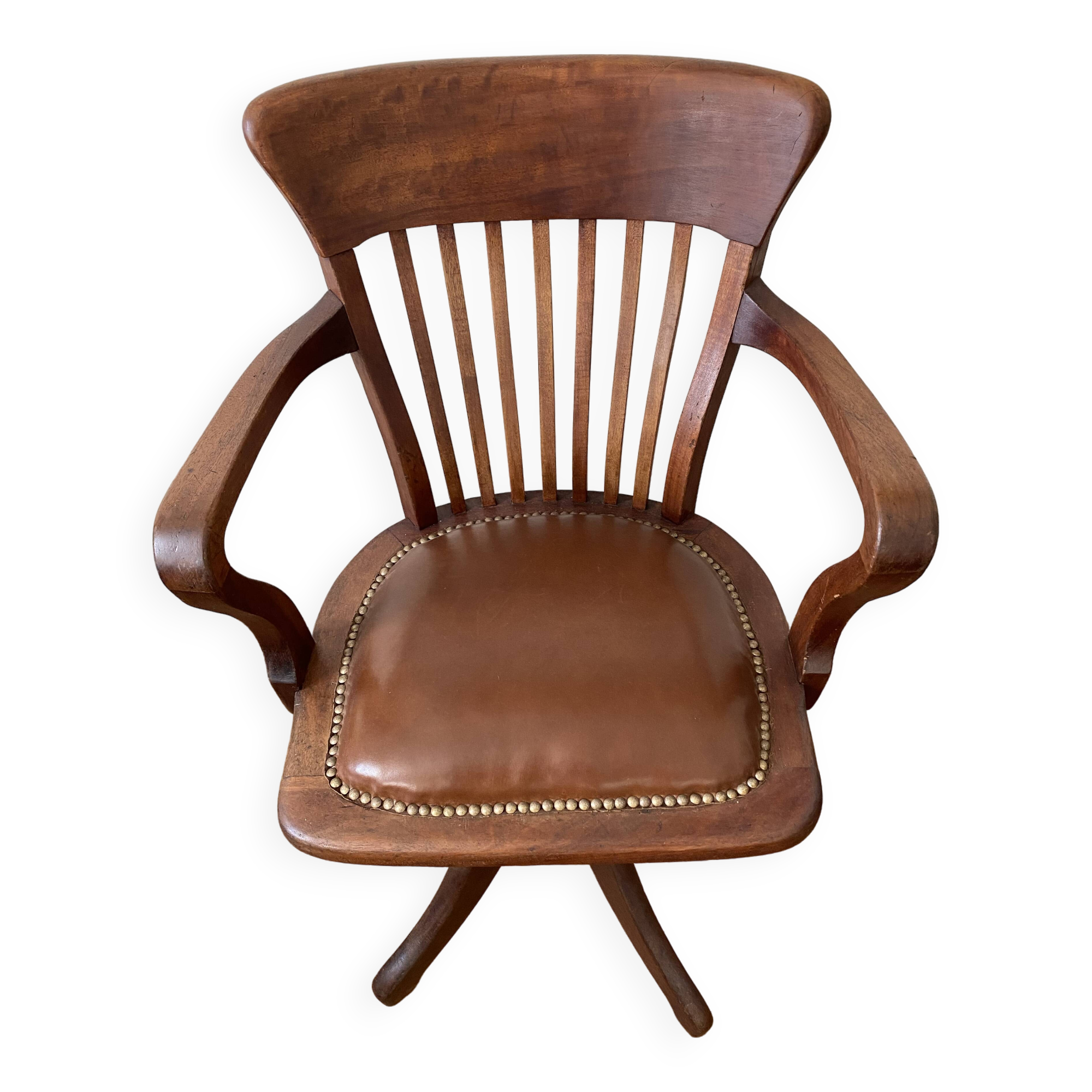 Early 20th century screw office chair