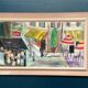 Original Swedish Oil on Canvas – “City Life” by H. Hanson 61 – Vintage & Framed – 72 × 45 cm (28.3" x 17.7")