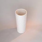 White ceramic umbrella stand, Italy circa 1970.