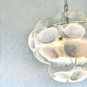 Murano glass petal chandelier by Carlo Nason for Mazzega