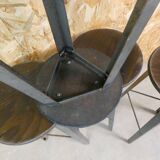 4 old vintage loft bistro stools