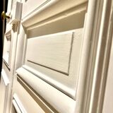 Haussmannian old glazed double door