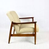 GFM-64 Armchair in Beige Bouclé attributed to Edmund Homa, 1970s